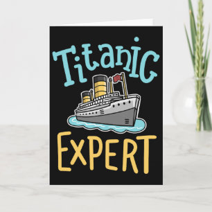 Tarjeta Rms Titanic Divertido Experto Retro Barco Crucero 