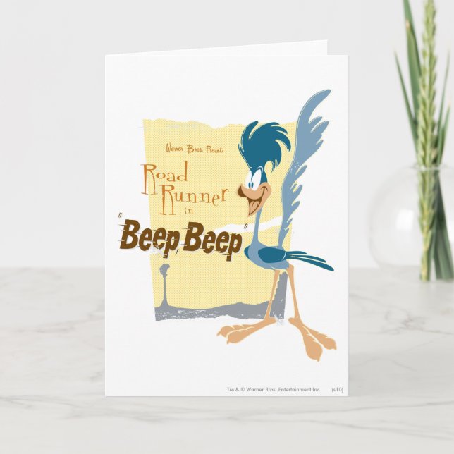 TARJETA ROAD RUNNER™ BEEP BEEP! (Anverso)