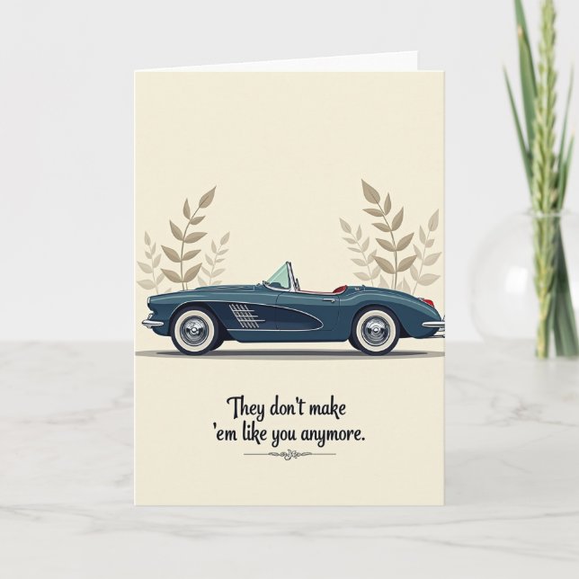 Tarjeta Roadster Clásico Rayado (Anverso)