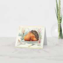 Roast Turkey Vintage Tuck Gratis de Acción de Grac