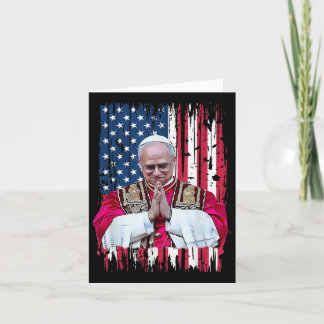 Tarjeta Robert Francis prevota al Papa de América