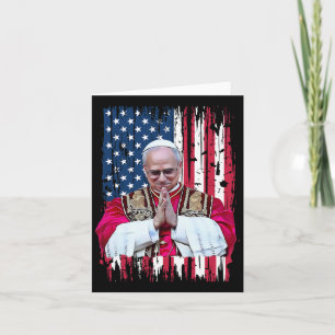 Tarjeta Robert Francis prevota al Papa de Estados Unidos