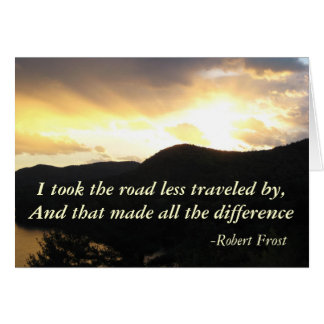 Tarjeta Robert Frost