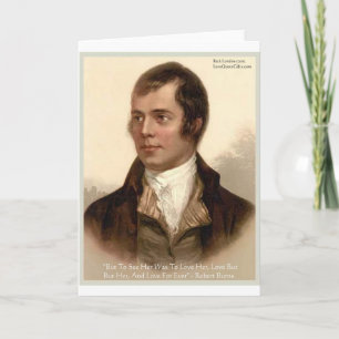Tarjeta Robert quema "Para conocerla" Cita de amor regalos