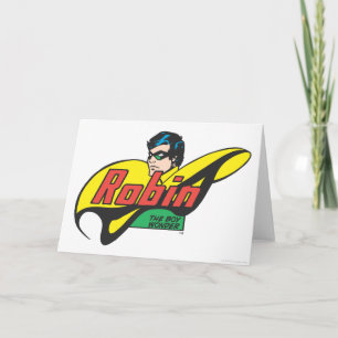 Tarjeta Robin El Niño Se Pregunta