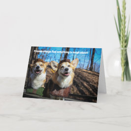 Tarjeta Robin Hood Corgi Friends