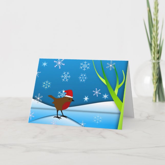 Tarjeta Robin navidades (Anverso)