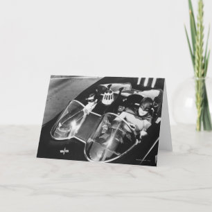 Tarjeta Robin y Batman en Batmobile