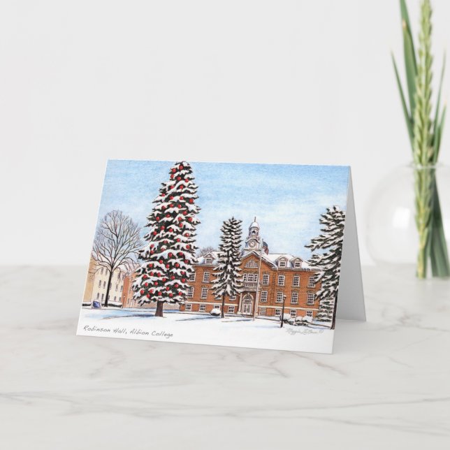 Tarjeta Robinson Pasillo, notecard de la universidad de (Anverso)