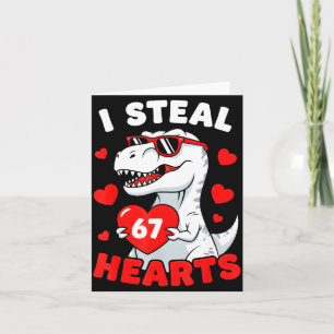 Tarjeta Robo 67 Corazones Divertido 67 San Valentín Hombre