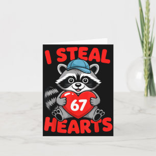 Tarjeta Robo 67 Corazones Divertido 67 San Valentín Mapach
