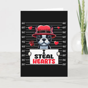 Tarjeta Robo Corazones Lindos Día de San Valentín Boston T