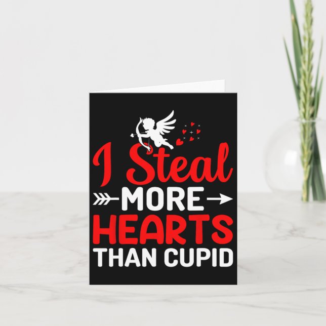 Tarjeta Robo más corazones que Cupido  (Anverso)