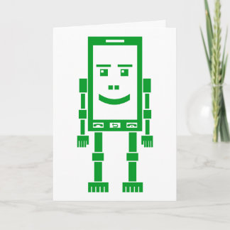 Tarjeta Robo-phone - Grass Green