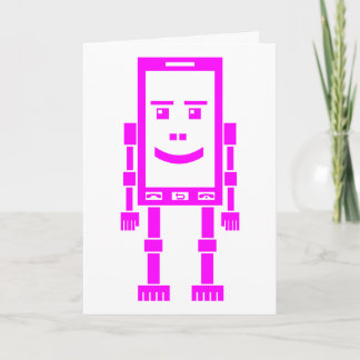 Tarjeta Robo-phone - Magenta