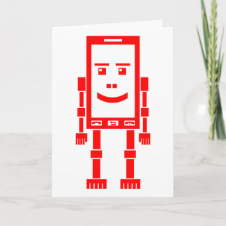 Tarjeta Robo-phone - Rojo
