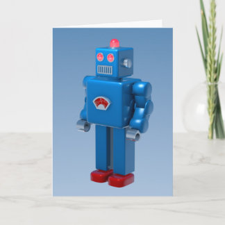 Tarjeta Robot azul