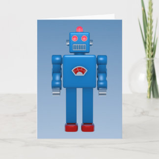 Tarjeta Robot azul 02