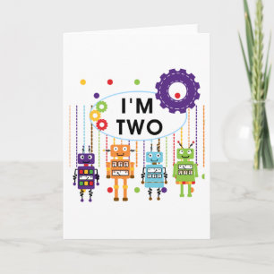Tarjeta Robot camisetas y regalos de cumpleaños