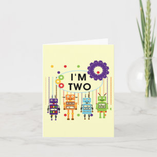 Tarjeta Robot camisetas y regalos de cumpleaños