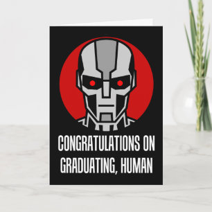 Tarjeta Robot de IA de graduación Felicitaciones Graduado
