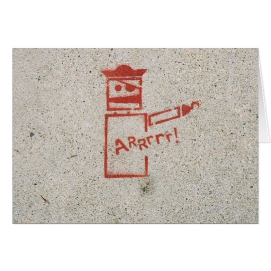 Tarjeta Robot del pirata