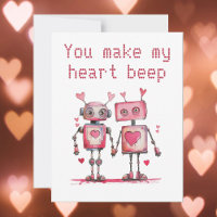 Robots Hacen que mi corazón palpite San Valentín