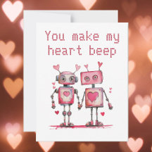 Robots Hacen que mi corazón palpite San Valentín