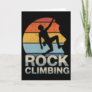 Tarjeta Roca divertida escalada montaña libre escalada esc