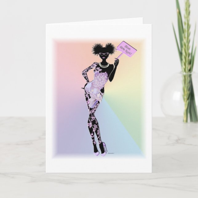 Tarjeta Roca negra de los chicas (Anverso)