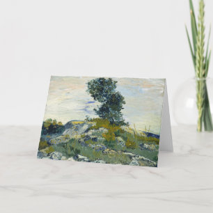 Tarjeta Rocas con Roble, Pintura al Óleo de Van Gogh