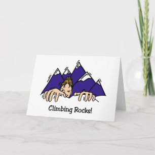 Tarjeta Rocas de escalada