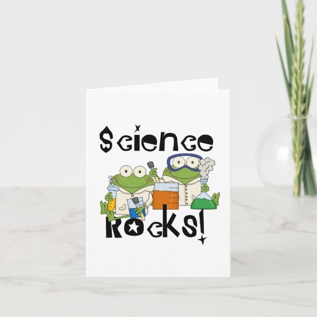 Tarjeta Rocas de la ciencia de las ranas (Anverso)