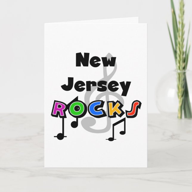 Tarjeta Rocas de Nueva Jersey (Anverso)