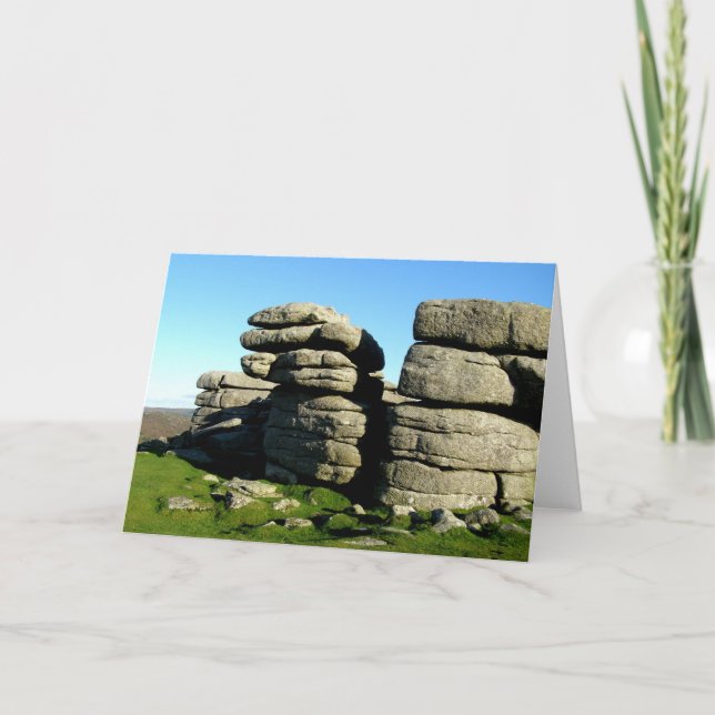 Tarjeta Rocas del tor de Dartmoor (Anverso)