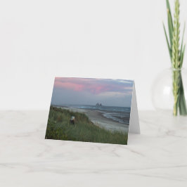 Tarjeta Rocas gemelas con la mujer Notecard