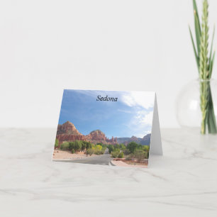 Tarjeta rocas rojas de Sedona