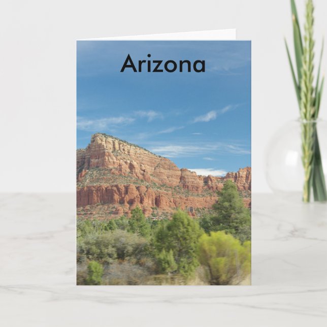 Tarjeta Rocas rojas en Sedona (Anverso)