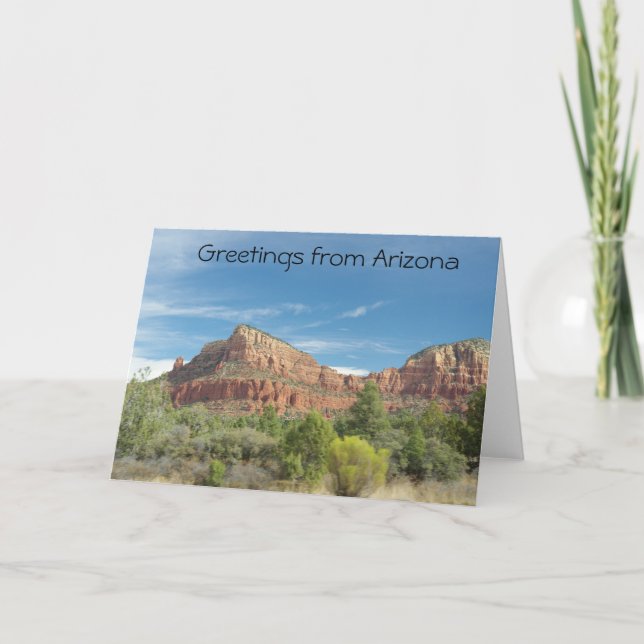 Tarjeta Rocas rojas en Sedona (Anverso)