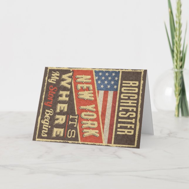 Tarjeta Rochester New York (Anverso)
