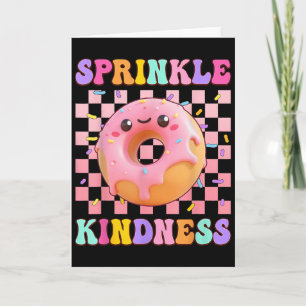 Tarjeta Rocía Amabilidad Donut Groovy Amante Niña