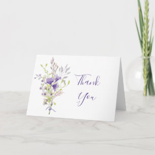 Tarjeta Rocío floral morado personalizado