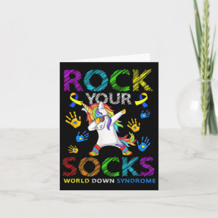 Tarjeta Rocío Unicornio Tus Calcetines Mundo Conciencia de