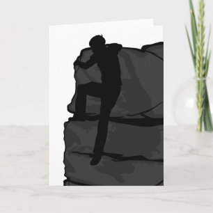 Tarjeta Rock Climber Bouldering