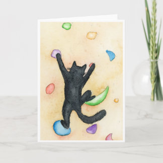 Tarjeta Rock Climbing Cat