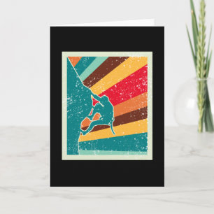 Tarjeta Rock Climbing Retro Vintage