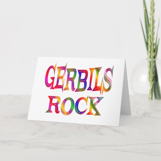Tarjeta Rock de Gerbils (Anverso)