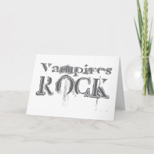 Tarjeta Rock de vampiros