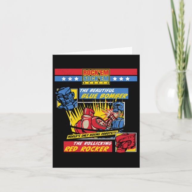 Tarjeta Rock em Sock em - Página de historietas de robots  (Anverso)