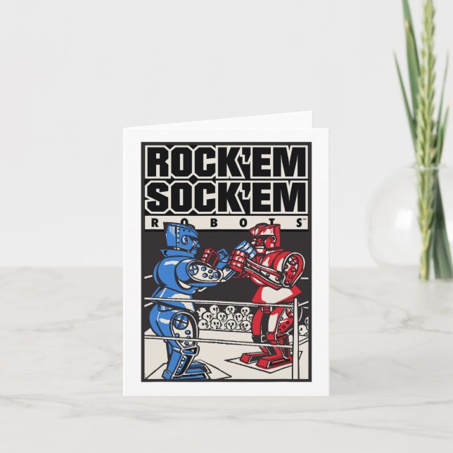 Tarjeta Rock em Sock em Robots Boxing Ring (Anverso)